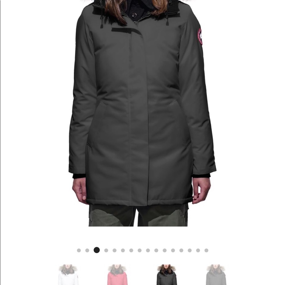 Grey Canada Goose Victoria Down Jacket